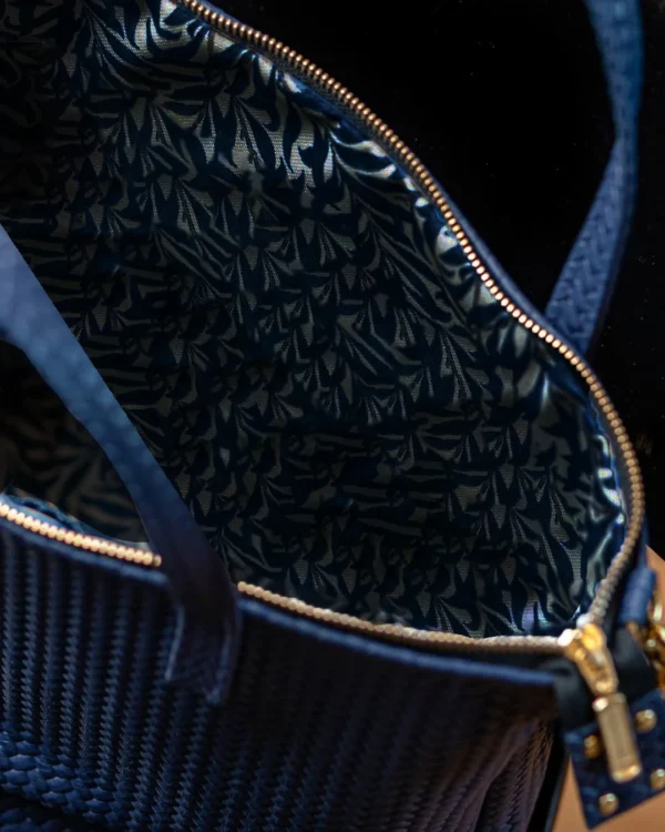 Blue tote bag for girls