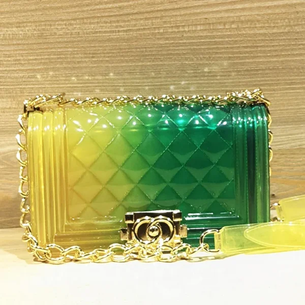 Green and Yellow Jelly Bag for Girls
