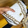 White Leather Crossbody Bag For Girls